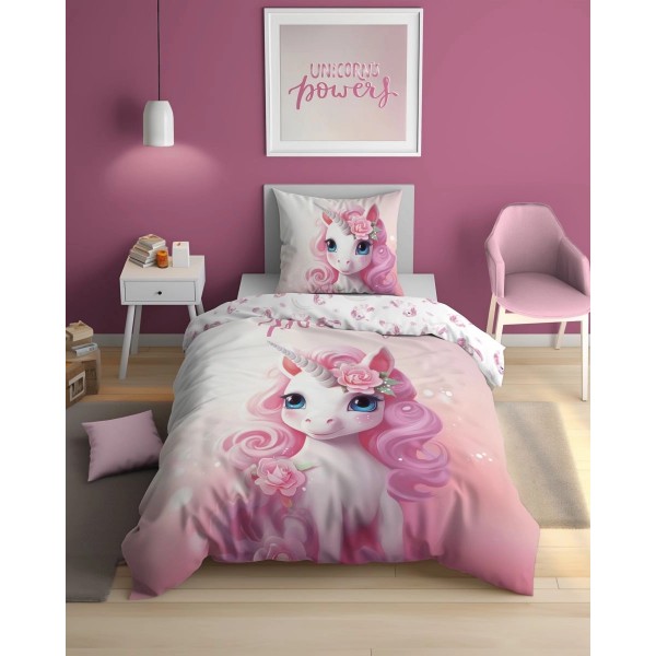 Otroška posteljnina 140X200 UNICORN POWERY (sveti v temi) 