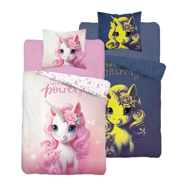 Otroška posteljnina 140X200 UNICORN POWERY (sveti v temi) 