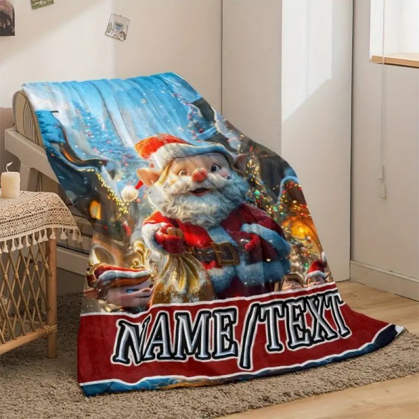 Personalizirana dekica 150x200, SNEŽAK IN ŠKRATJE