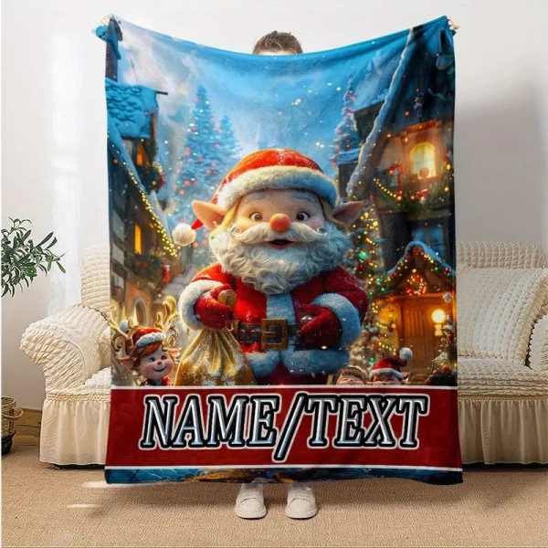 Personalizirana dekica 150x200, SNEŽAK IN ŠKRATJE