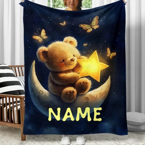 Personalizirana dekica 150x200 MEDO NA LUNI