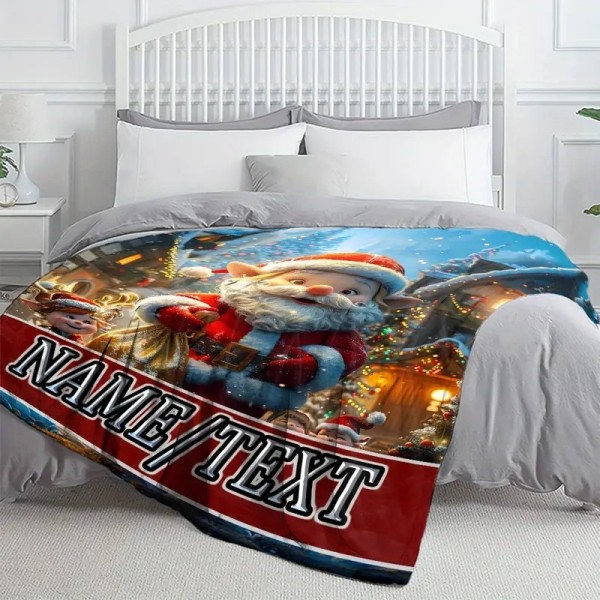 Personalizirana dekica 150x200, SNEŽAK IN ŠKRATJE