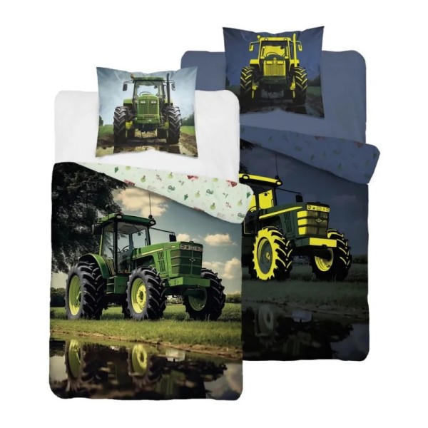 Otroška posteljnina 140X200, TRAKTOR (sveti v temi)