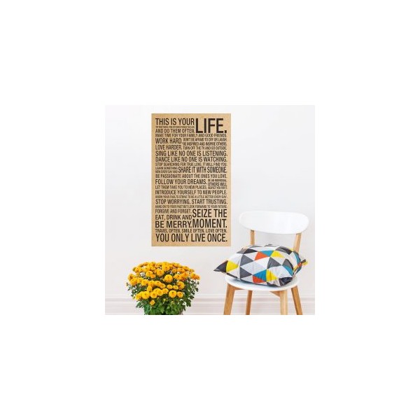 Vintage poster z napisi "RJAV"