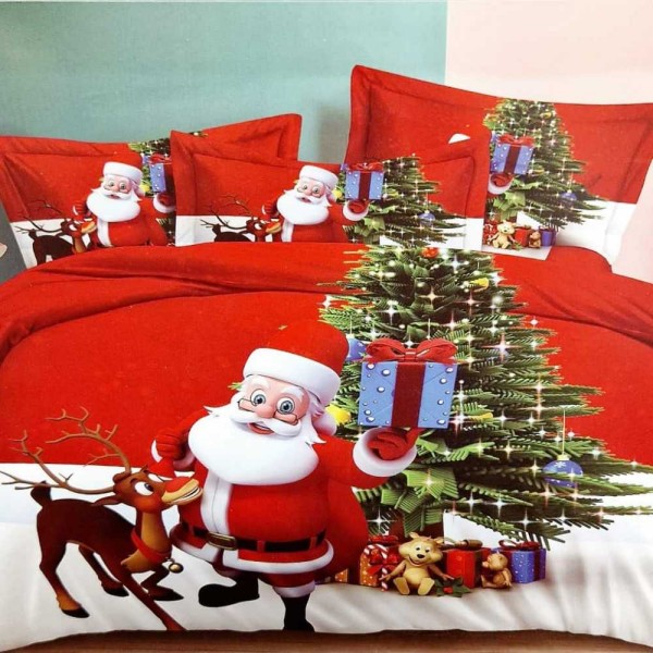 4 delna božična posteljnina 140X200 X-14