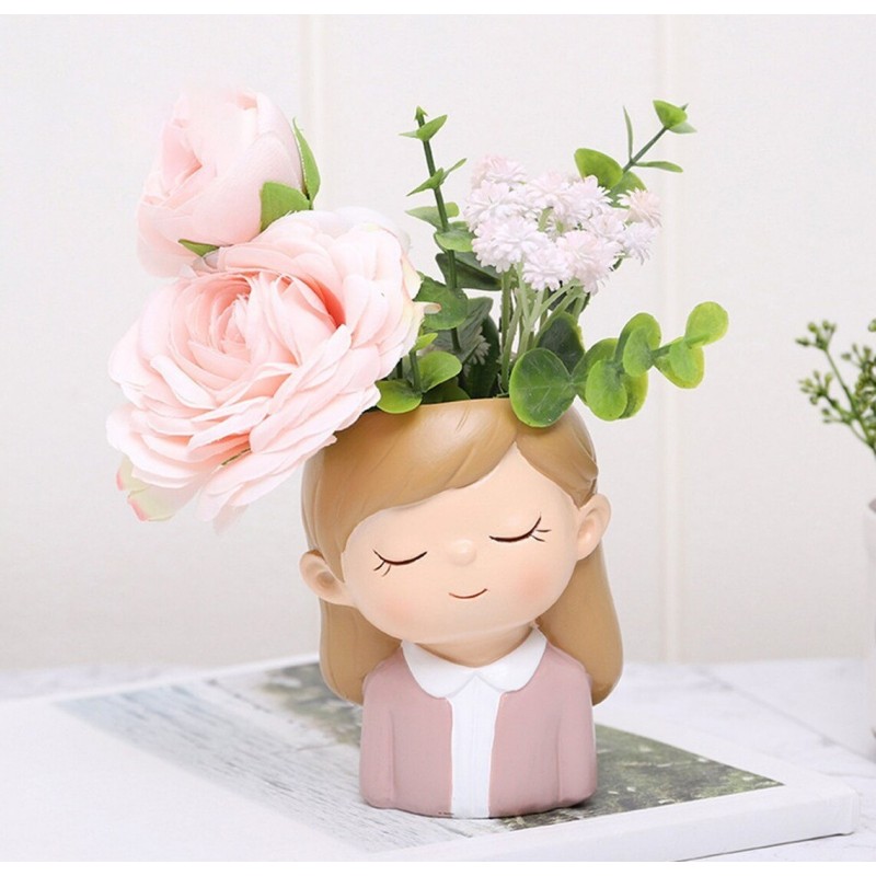 Cvetlični lonček DEKLICA Z ZAPRTIMI OČMI