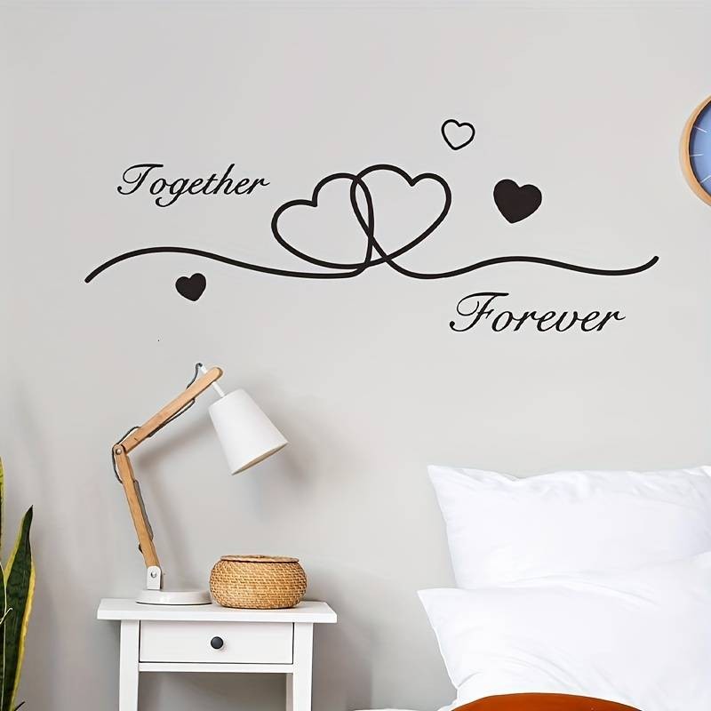 Stenska nalepka TOGETHER FOREVER za spalnico
