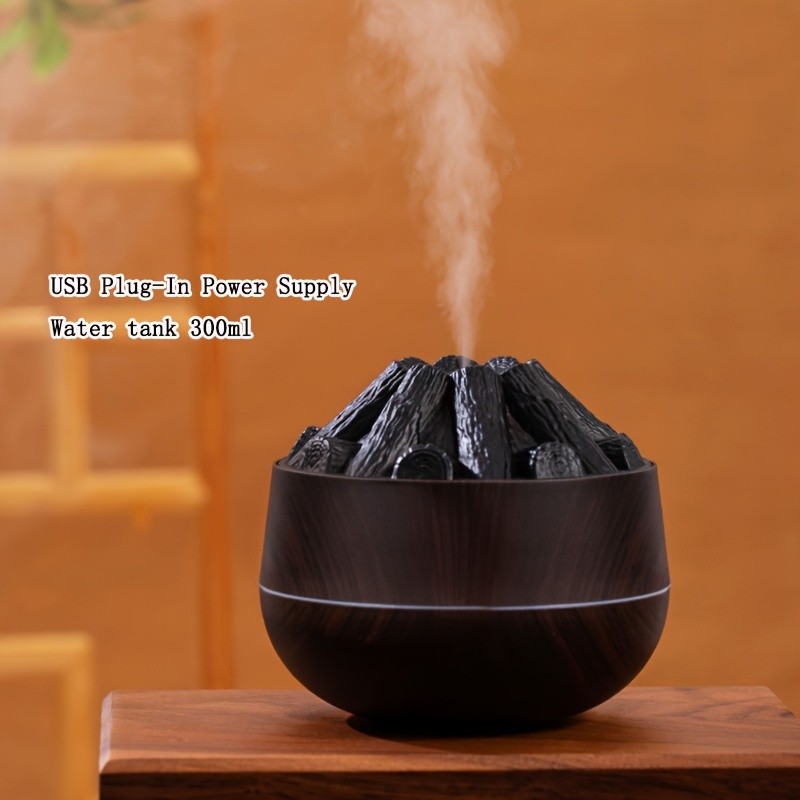 Difuzor za eterična olja VULKAN črne barve