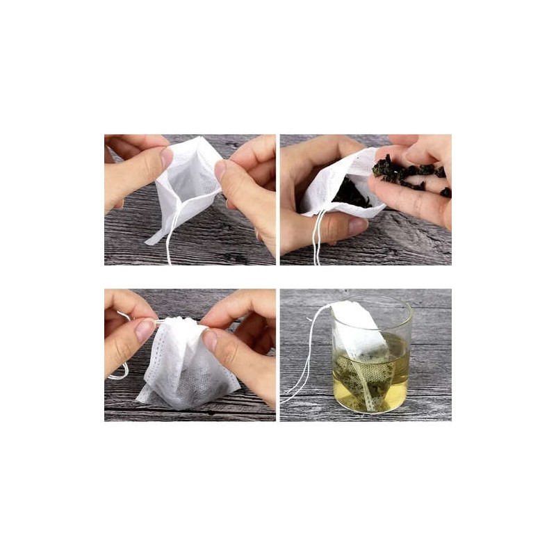 Vrečke za pripravo čaja, komplet 50 kosov 