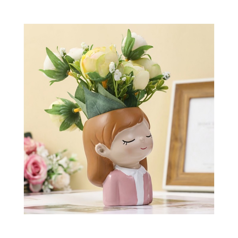 Cvetlični lonček DEKLICA Z ZAPRTIMI OČMI