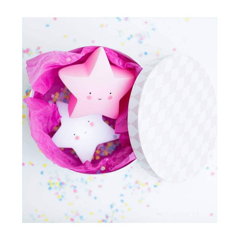 Nočna lučka ZVEZDICA,roza