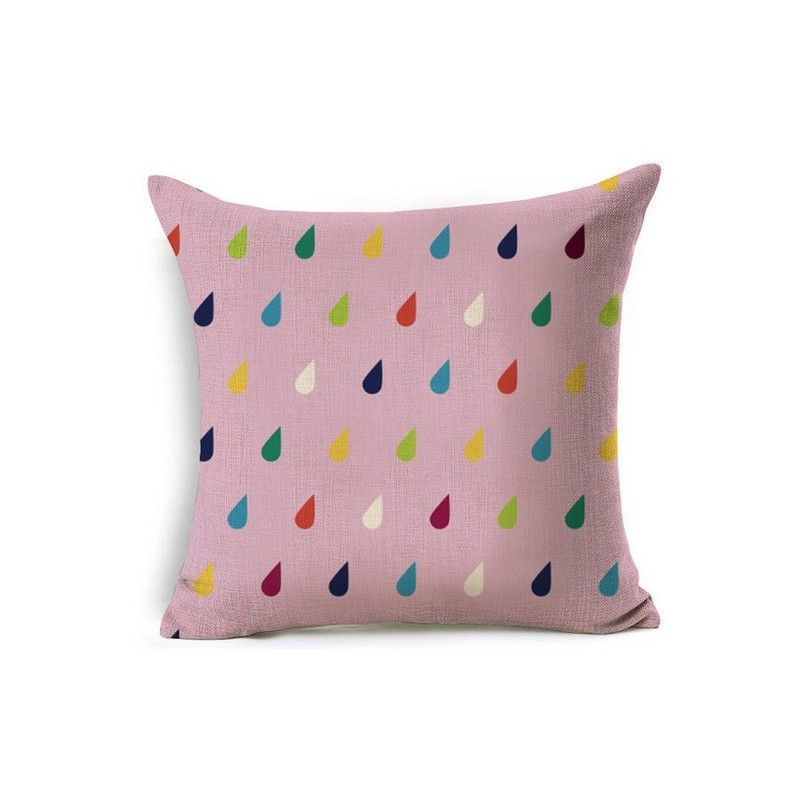 Prevleka za blazino KAPLJICE, roza