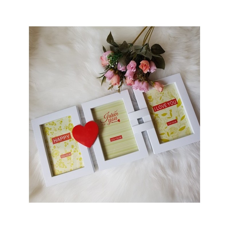 Okvir za slike JAZ+TI=, bele barve