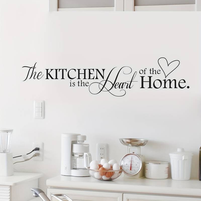 Stenska nalepka KITCHEN IS THE HEART OF HOME