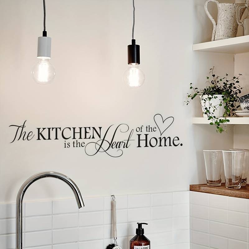 Stenska nalepka KITCHEN IS THE HEART OF HOME