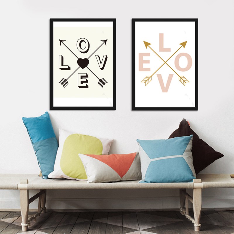 Print poster LOVE ROZA,30x21cm