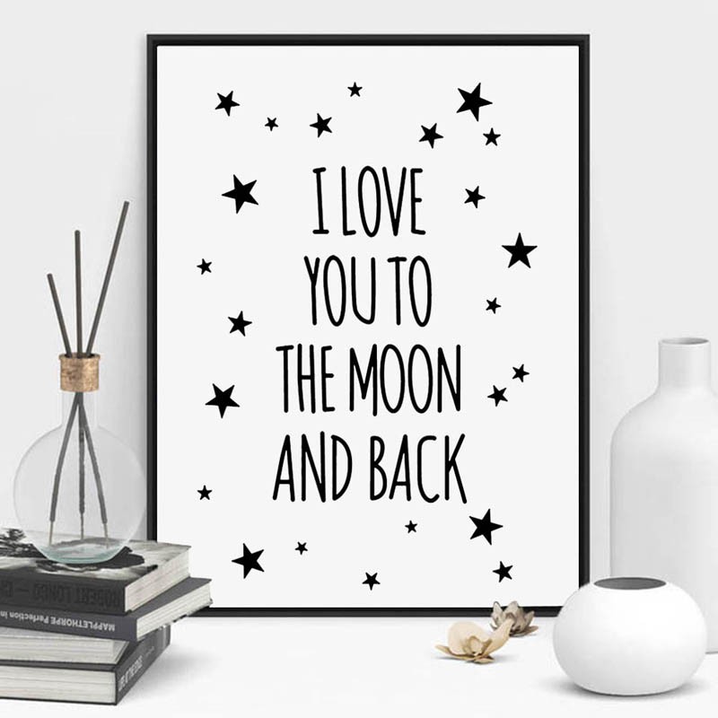 Print poster I LOVE YOU,30X21cm