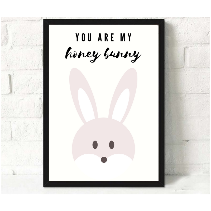 Digitalni poster ZAJČEK, YOU ARE MY HONEY BUNNY