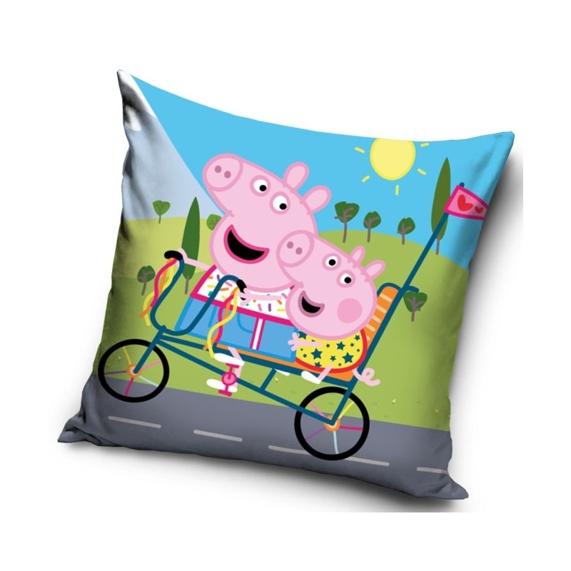 Okrasna blazina PEPPA PIG NA KOLESU