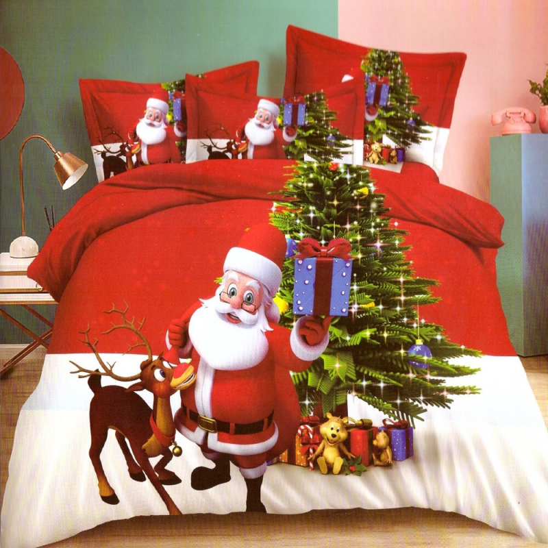 4 delna božična posteljnina 140X200 X-14