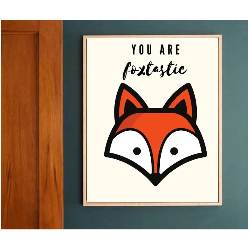 Digitalni poster LISIČKA, YOU ARE FOXTASTIC