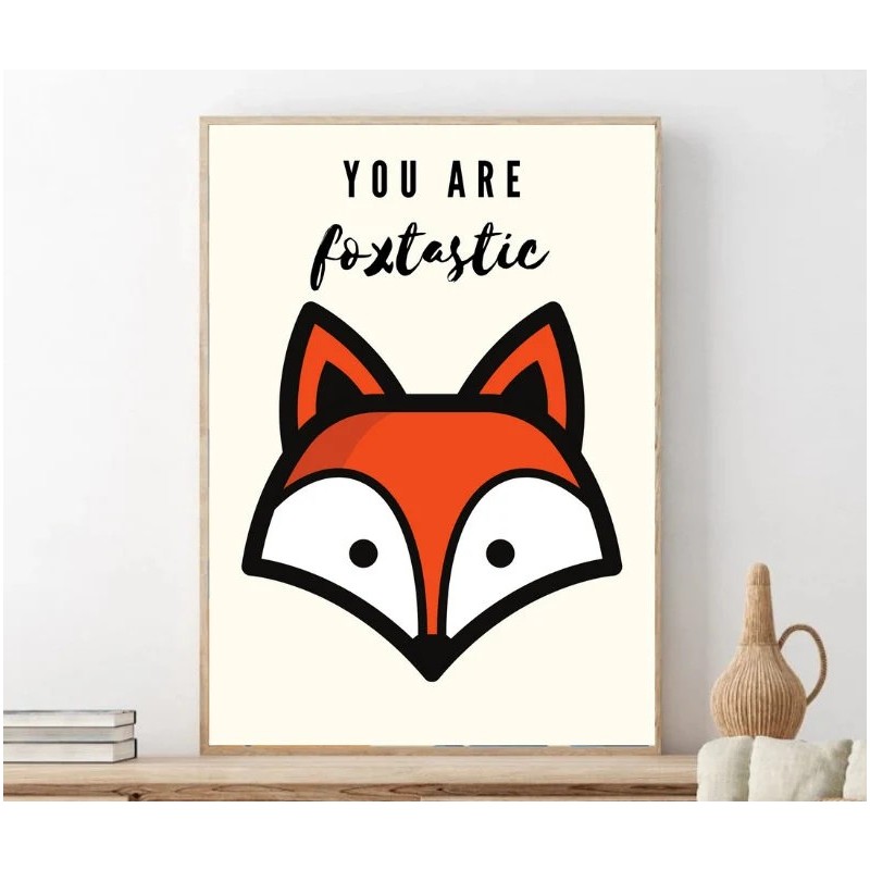 Digitalni poster LISIČKA, YOU ARE FOXTASTIC