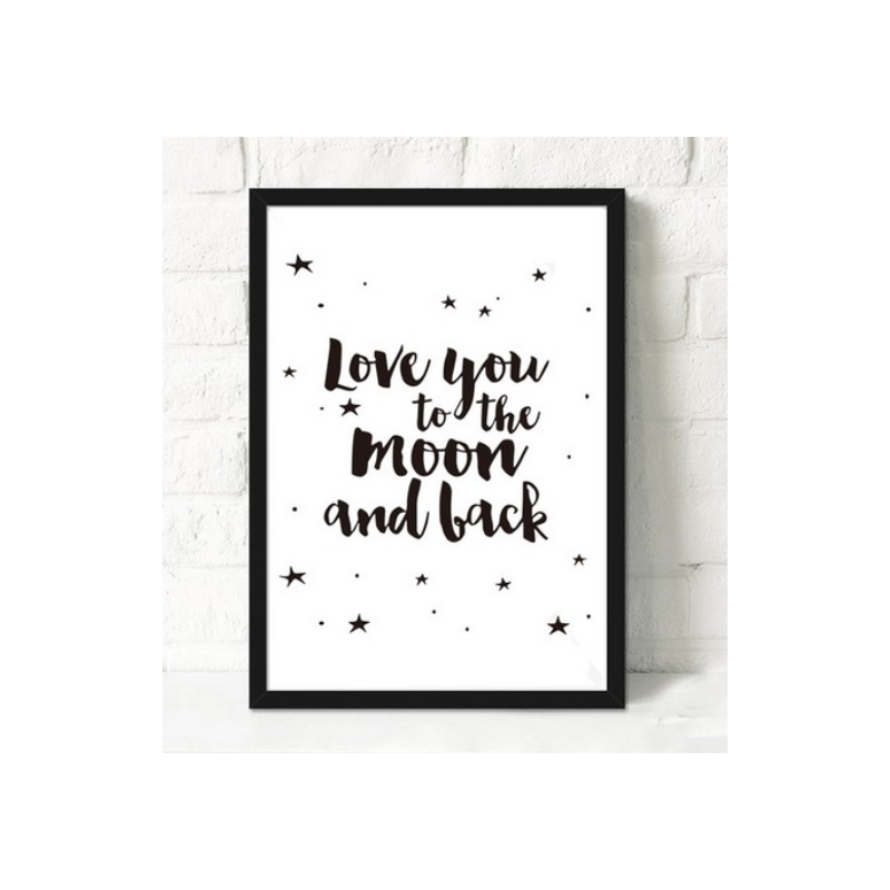 Print poster I LOVE YOU,30x21cm