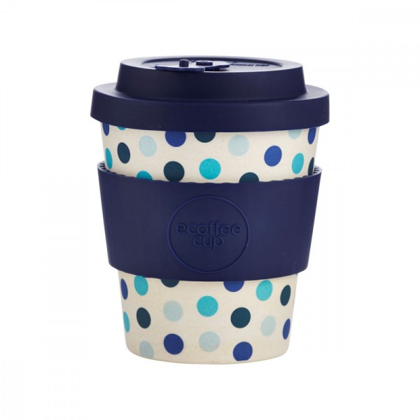 Ecoffee lonček za večkratno uporabo BLUE POLKA 240ml