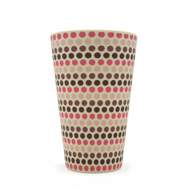 Ecoffee lonček za večkratno uporabo Pink Polka, 400ml