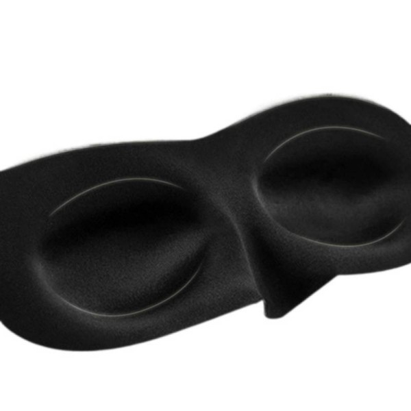 3D spalna maska za oči v črni barvi