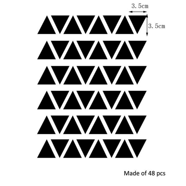 Stenske nalepke TRIKOTNIKI različne barve