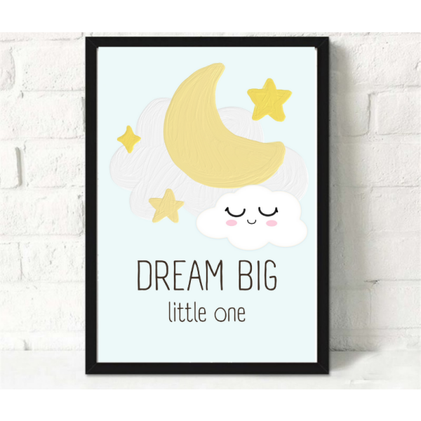 Digitalni poster OBLAK, DREAM BIG