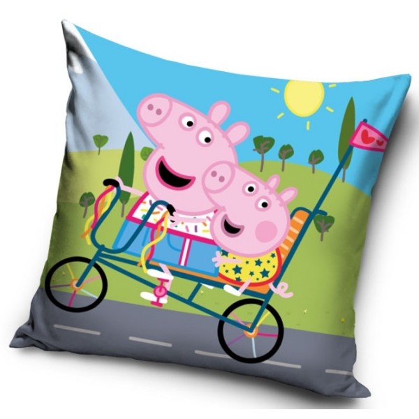 Okrasna blazina PEPPA PIG NA KOLESU