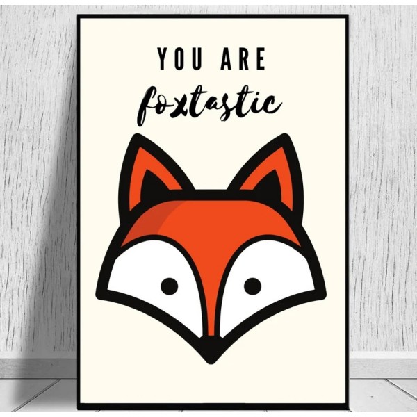 Digitalni poster LISIČKA, YOU ARE FOXTASTIC