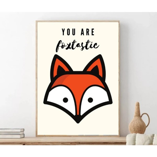 Digitalni poster LISIČKA, YOU ARE FOXTASTIC