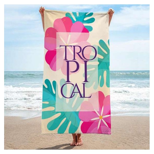 Brisača za plažo, TROPICAL,170x90