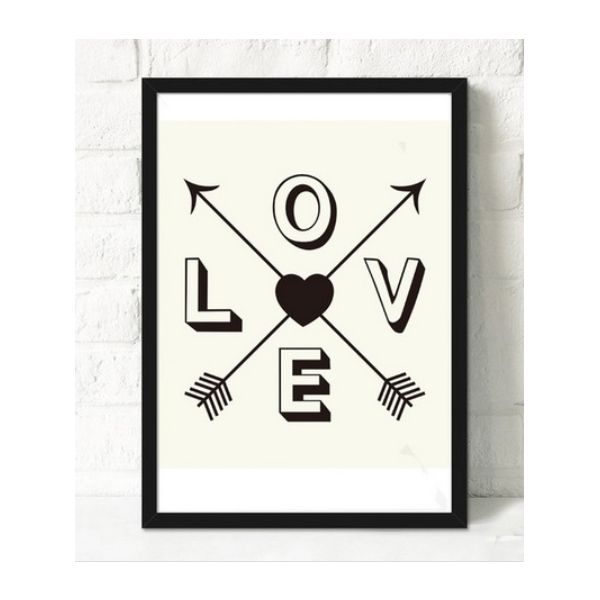 Print poster LOVE, 30X21cm