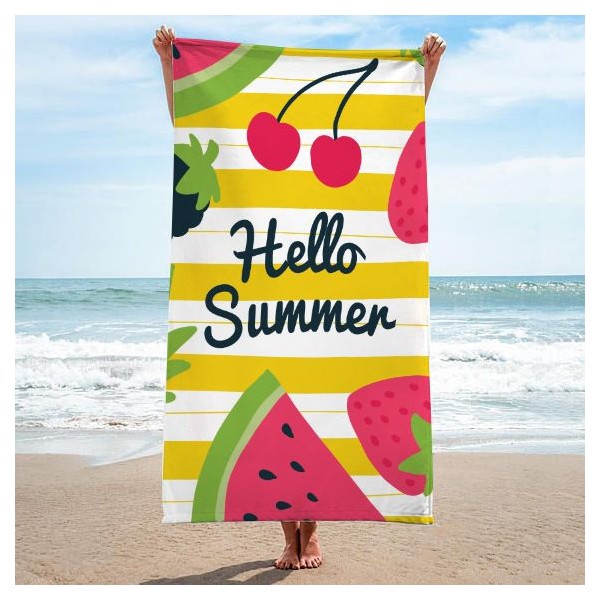 Brisača za plažo, SUMMER HELLO,170x90