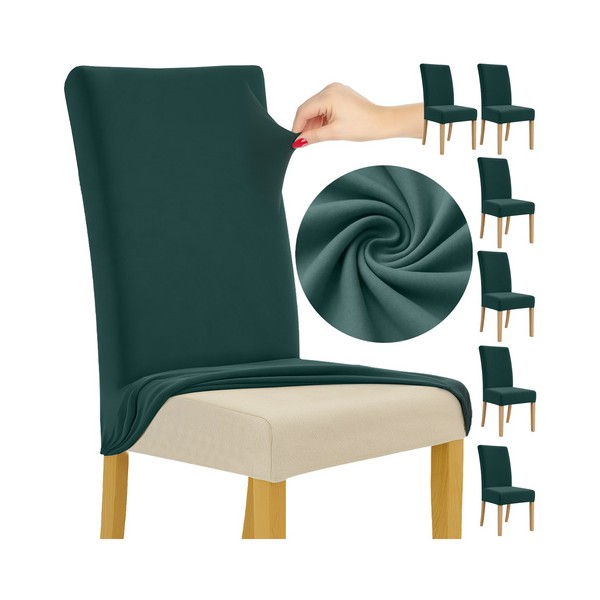 Komplet 6 prevlek za stole zelene barve 