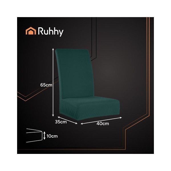 Komplet 6 prevlek za stole zelene barve 