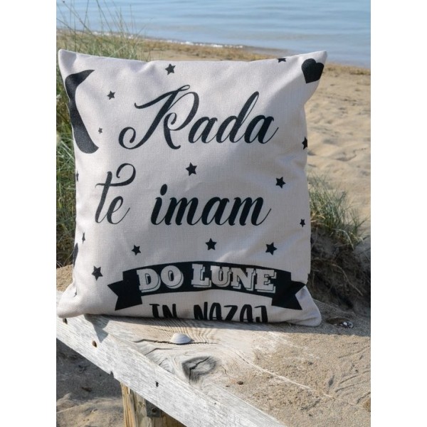 Okrasna blazina RADA TE IMAM, siva