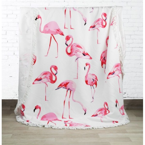 Okrogla brisača FLAMINGO, pink-REC20