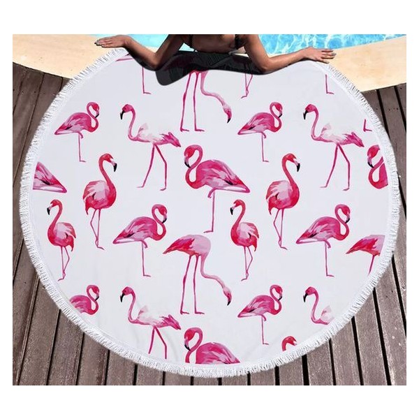 Okrogla brisača FLAMINGO, pink-REC20