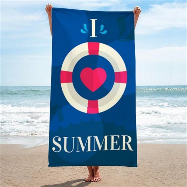 Brisača za plažo,I LOVE SUMMER,170x90