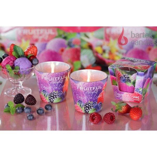 Dišeča svečka BARTEK CANDLES, Berries Ice Cream