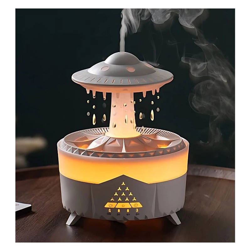 Aroma difuzor in vlažilec zraka UFO LED z daljinskim upravljalnikom 