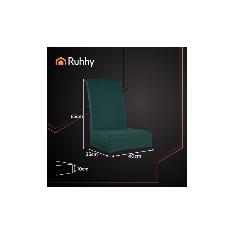 Komplet 6 prevlek za stole zelene barve 