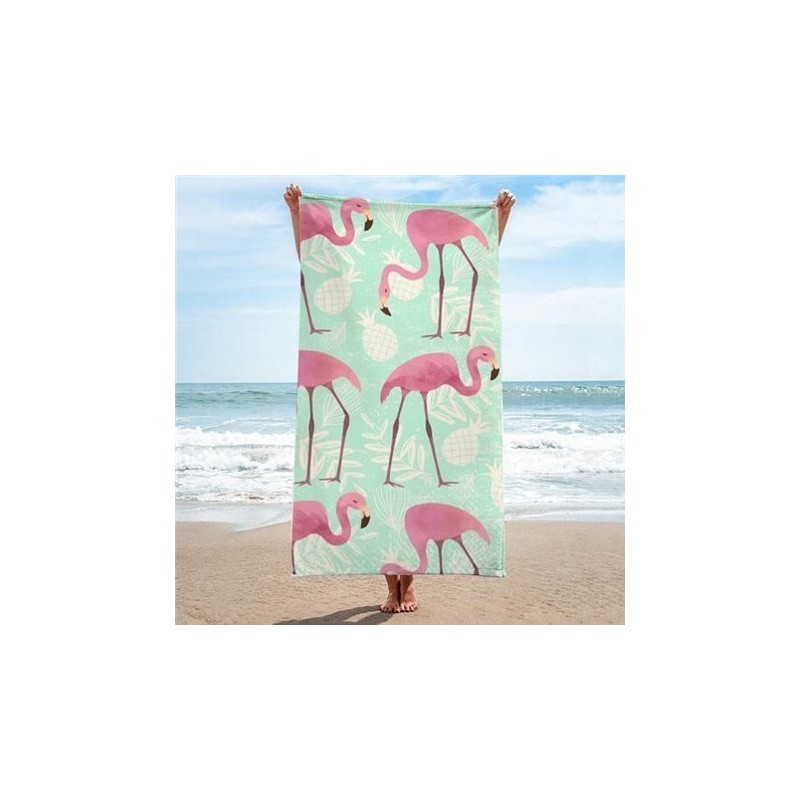 Brisača za plažo,HELLO FLAMINGO,170x90