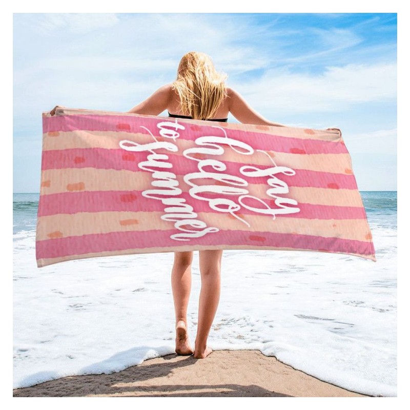 Brisača za plažo, HELLO TO SUMMER,170x90**